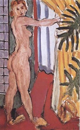 Nude Standing in front of an Open Door (mk35), Henri Matisse